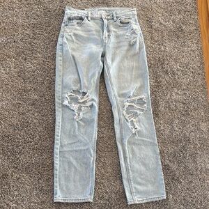 American Eagle Outfitters Light Blue Straight Leg Jeans